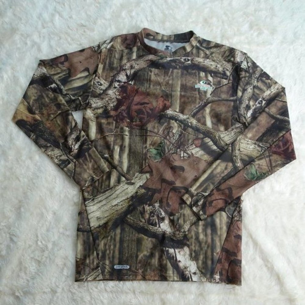 Starter Mossy Oak Camo Dri-Star Shirt Youth Medium